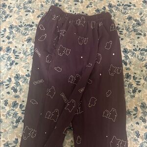 Pajama Pants with Bear Print